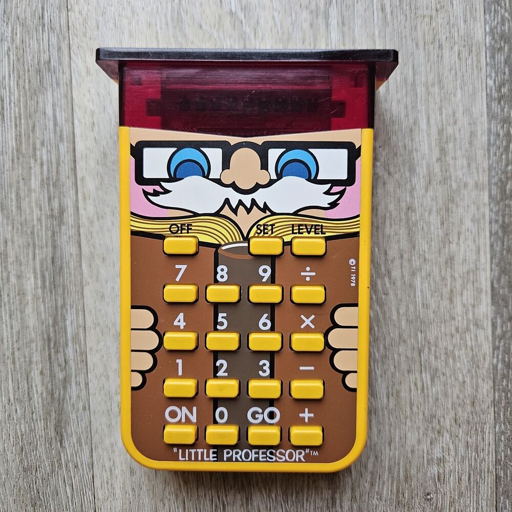 Vintage 1978 Texas Instruments Little Professor Math Learning Game Working